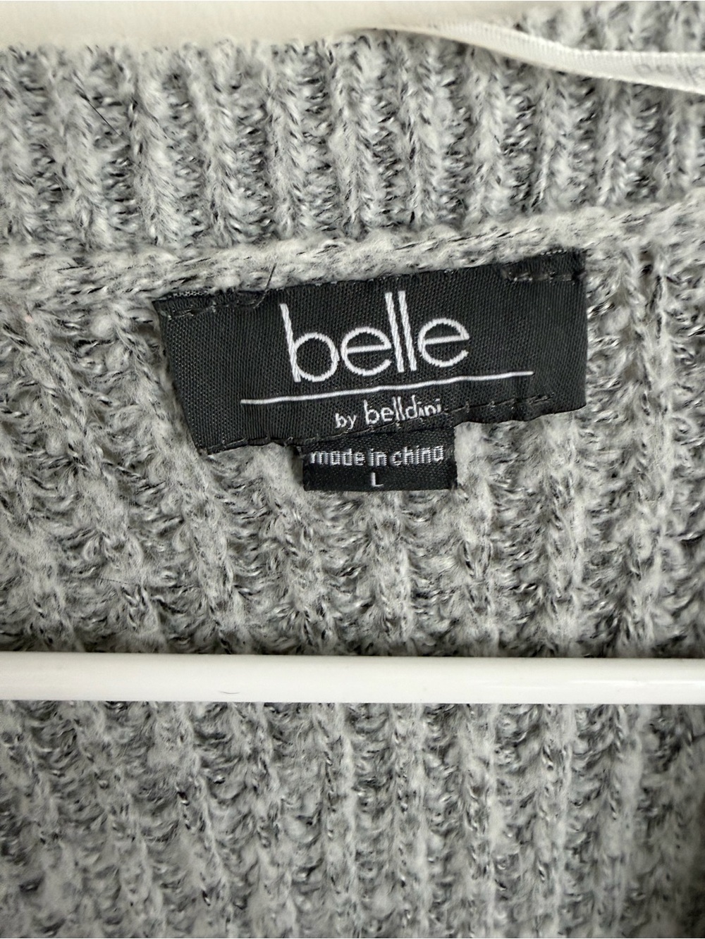 Light Gray Open-Front Ribbed Cardigan - Picture 2 of 4